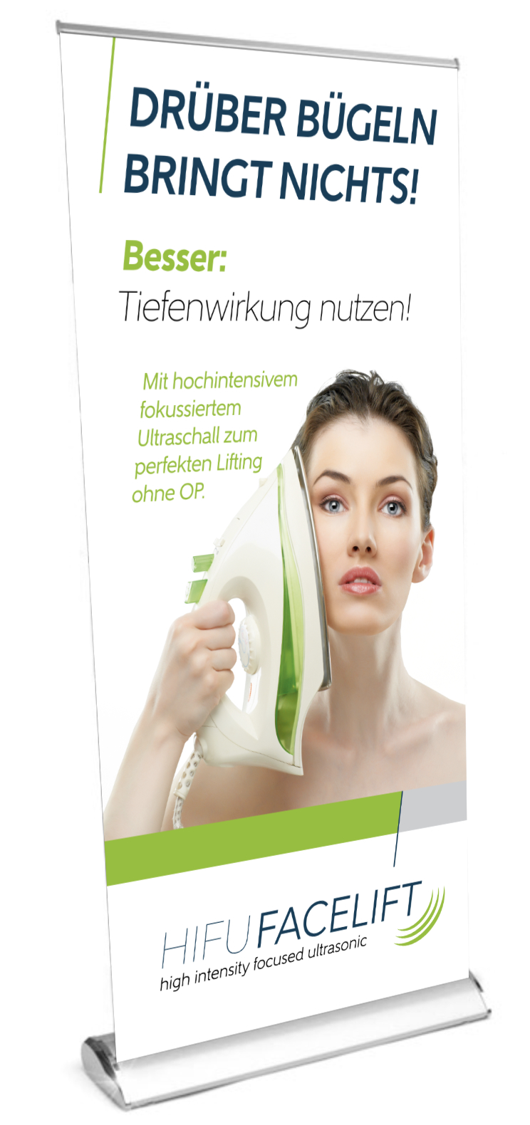 Roll-Up Display HIFU Facelift Roll-Up Display HIFU Facelift